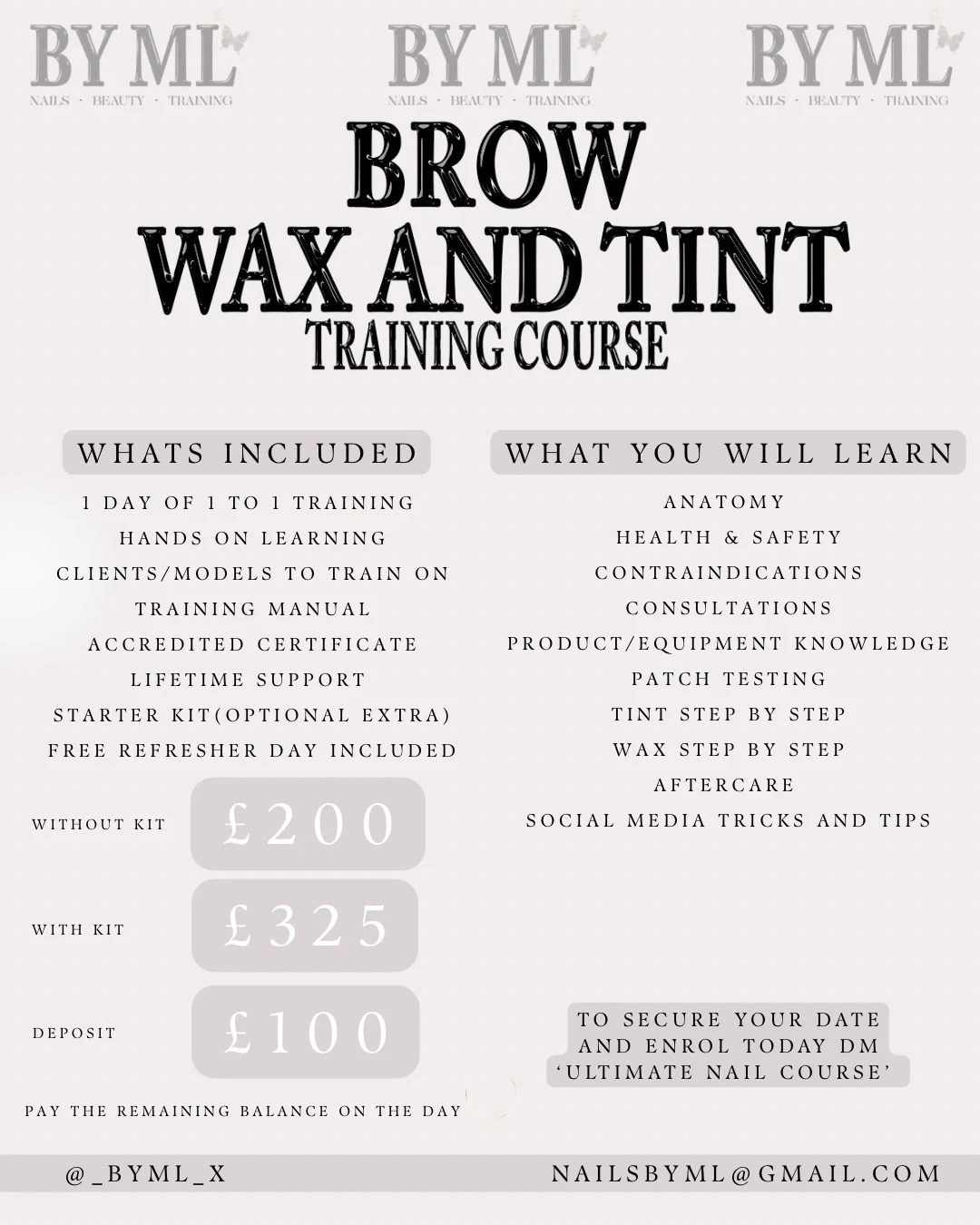 Brow Wax and Tint Training