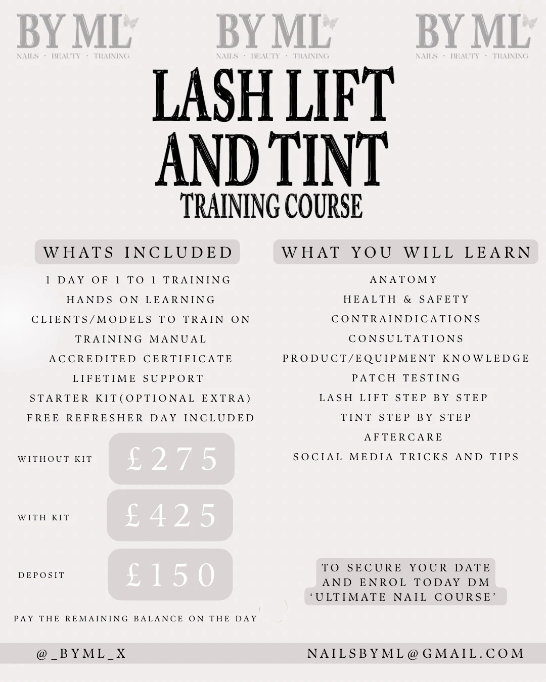 Lash Lift And Tint Training Course